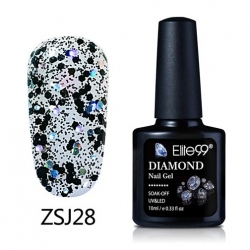 Гел Лак Диамантено Брокатен 10ml ZSJ28 - GC058 Elite99